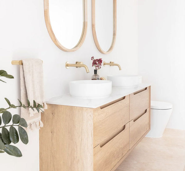 Otti Byron 1500mm Natural Oak Wall Hung Vanity