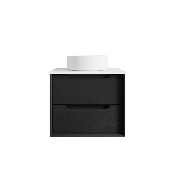 Otti Byron 600mm Black Oak Wall Hung Vanity
