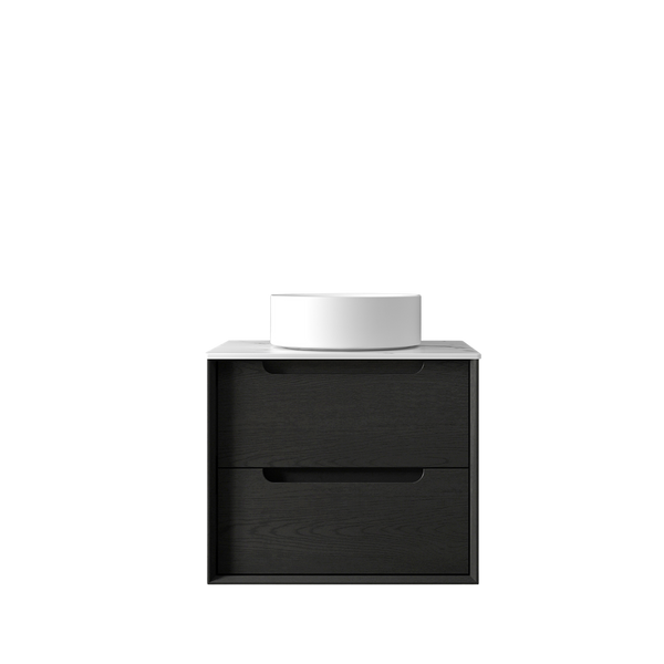 Otti Byron 600mm Black Oak Wall Hung Vanity