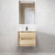 Otti Byron 600mm Natural Oak Wall Hung Vanity with Natural Carrara Marble Top and Undermount Basin