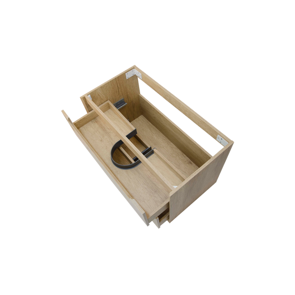 Otti Byron 600mm Natural Oak Wall Hung Vanity