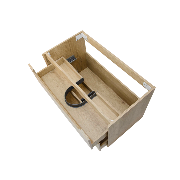 Otti Byron 750mm Natural Oak Wall Hung Vanity