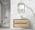 Otti Byron 900mm Natural Oak Wall Hung Vanity