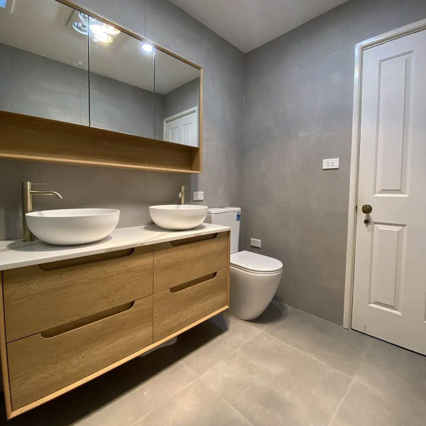 Otti Byron 1200mm Natural Oak Shaving Cabinet