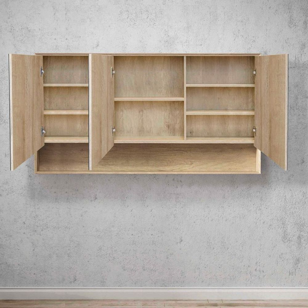 Otti Byron 1500mm Natural Oak Shaving Cabinet