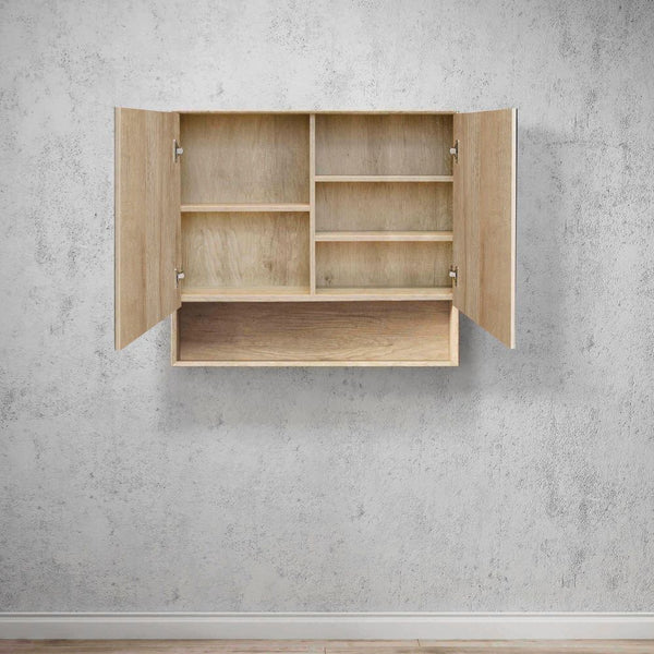 Otti Byron 900mm Natural Oak Shaving Cabinet