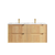 Otti Byron Fluted 1200mm Woodland Oak Wall Hung Vanity with Four Drawers and Natural Carrara Top and Undermount Basin