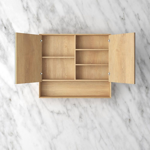 Otti Byron 900x800mm Shaving Cabinet Woodland Oak