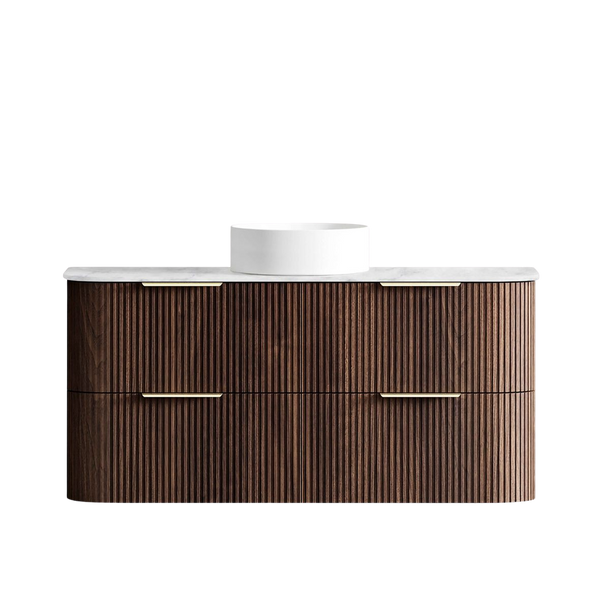 Otti Havana 1200mm Sable Walnut Fluted Wall Hung Vanity