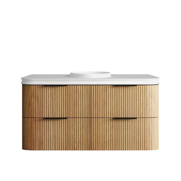 Otti Havana 1200mm Woodland Oak Fluted Wall Hung Vanity