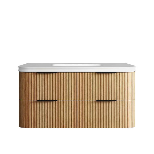 Otti Havana 1200mm Woodland Oak Fluted Wall Hung Vanity