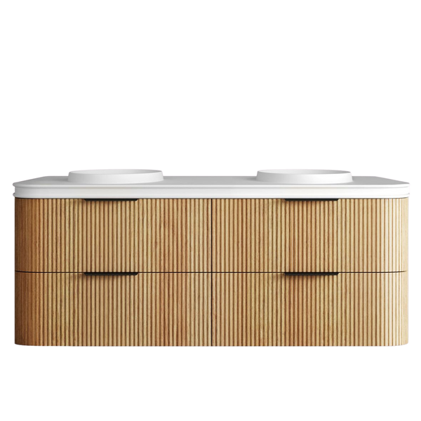 Otti Havana 1500mm Woodland Oak Fluted Wall Hung Vanity