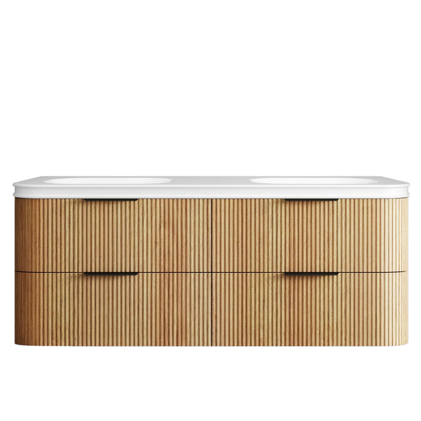 Otti Havana 1500mm Woodland Oak Fluted Wall Hung Vanity