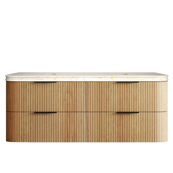 Otti Havana 1500mm Woodland Oak Fluted Wall Hung Vanity