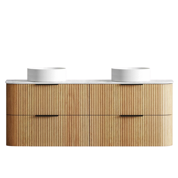 Otti Havana 1500mm Woodland Oak Fluted Wall Hung Vanity