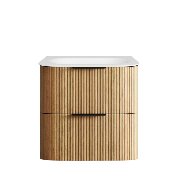 Otti Havana 600mm Woodland Oak Fluted Wall Hung Vanity