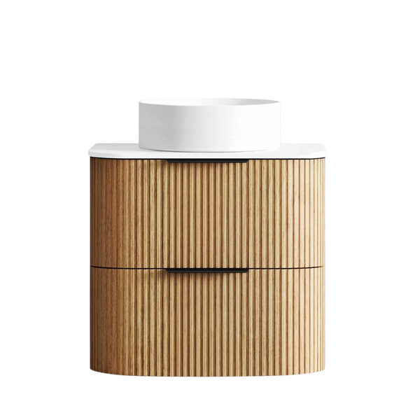 Otti Havana 600mm Woodland Oak Fluted Wall Hung Vanity