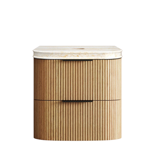 Otti Havana 600mm Woodland Oak Fluted Wall Hung Vanity