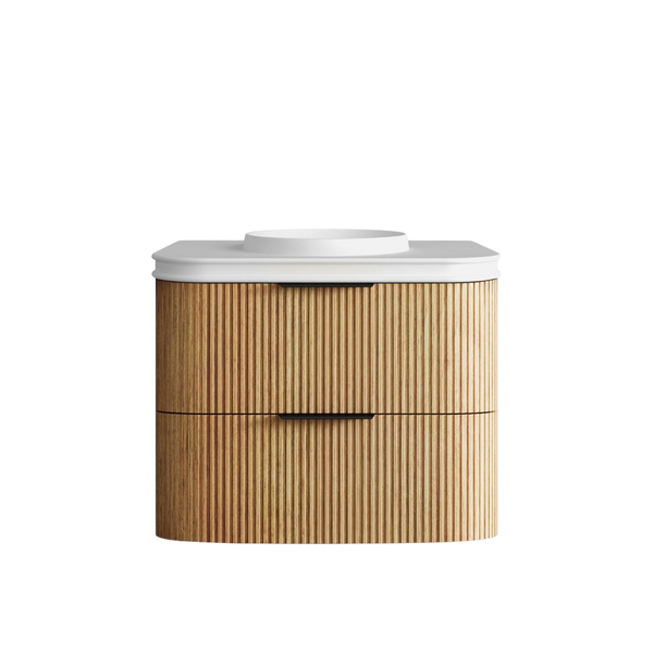 Otti Havana 750mm Woodland Oak Fluted Wall Hung Vanity