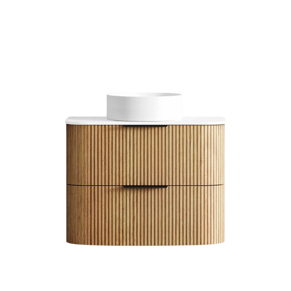 Otti Havana 750mm Woodland Oak Fluted Wall Hung Vanity