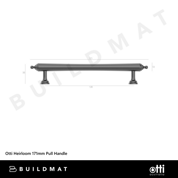 Otti Heirloom 171mm Pull Handle Gunmetal