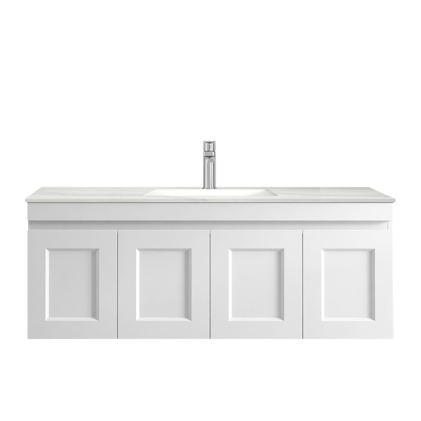 Otti Hampton Mark II 1200mm Satin White Wall Hung Vanity