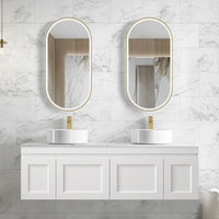 Otti Hampton Mark II 1500mm Satin White Wall Hung Vanity