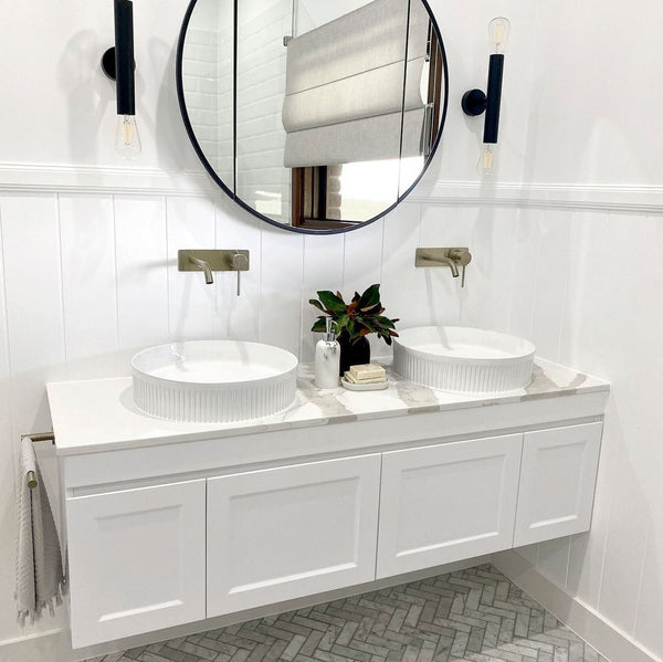 Otti Hampton Mark II 1500mm Satin White Wall Hung Vanity