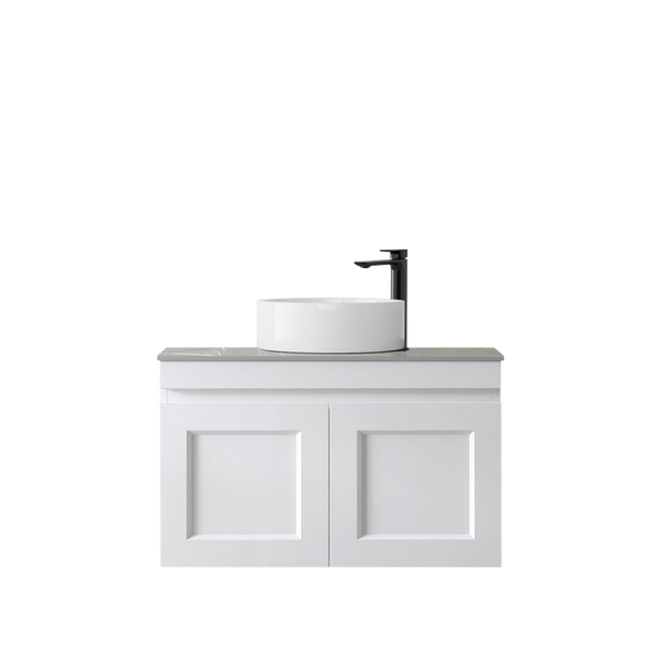 Otti Hampton Mark II 750mm Satin White Wall Hung Vanity