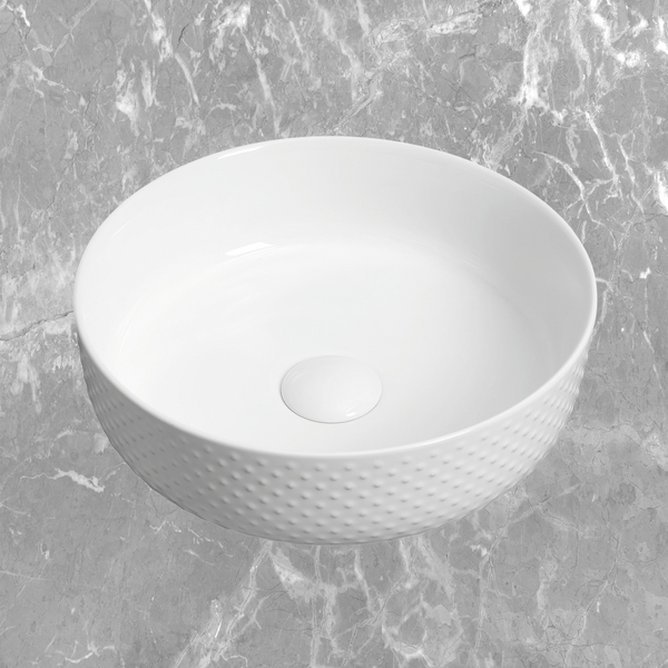 Otti Golf Ball 355x355mm White Basin Gloss White