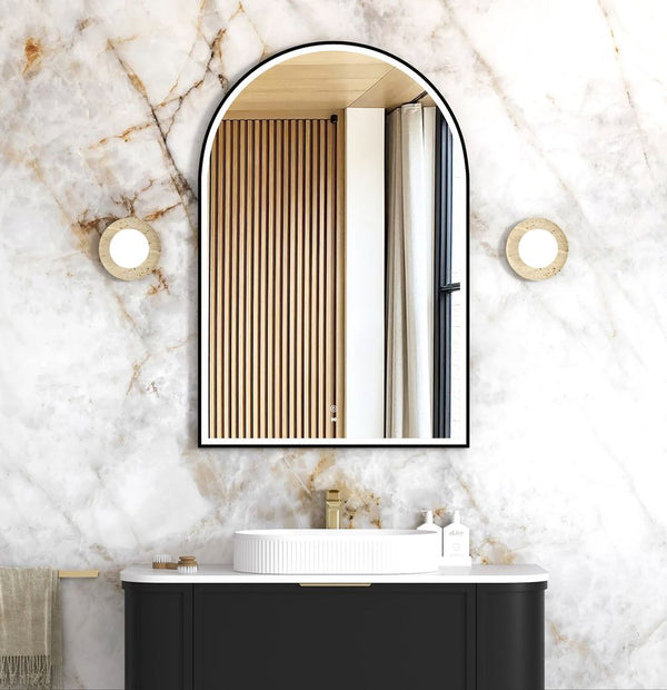 Otti LED Archie 1200mm Black Metal Frame Mirror