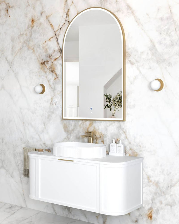 Otti LED Archie 1200mm Gold Metal Frame Mirror