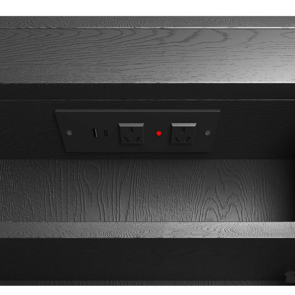 Otti LED Archie 900mm Black Oak Shaving Cabinet Premium Edition