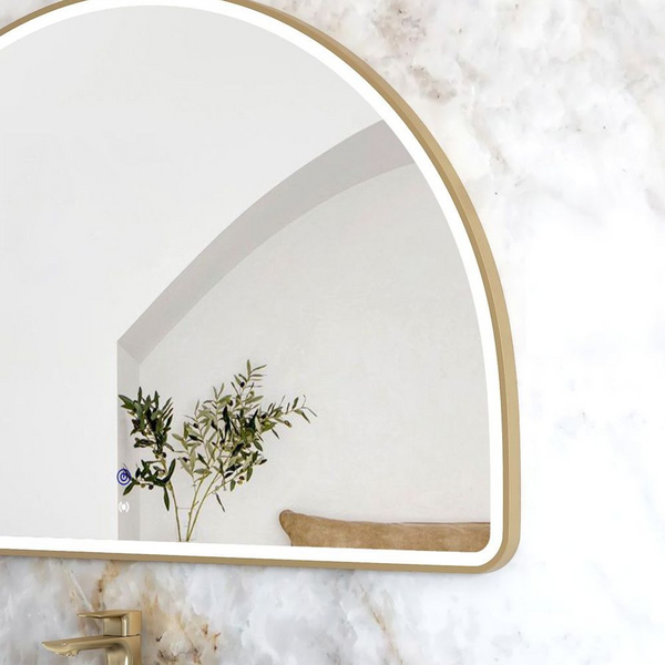 Otti LED Moonlight Archie 1000mm Gold Metal Frame Mirror
