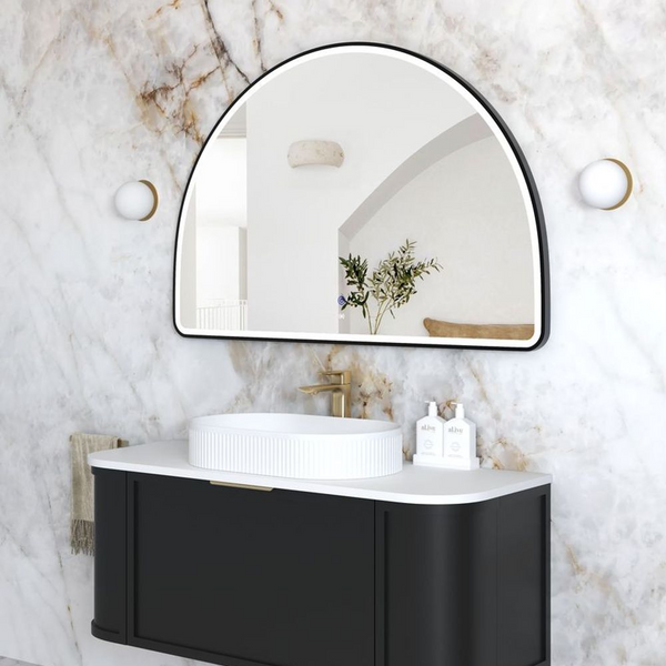 Otti LED Moonlight Archie 800mm Black Metal Frame Mirror