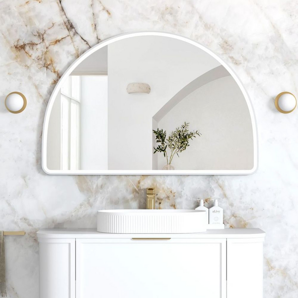 Otti LED Moonlight Archie 800mm White Metal Frame Mirror
