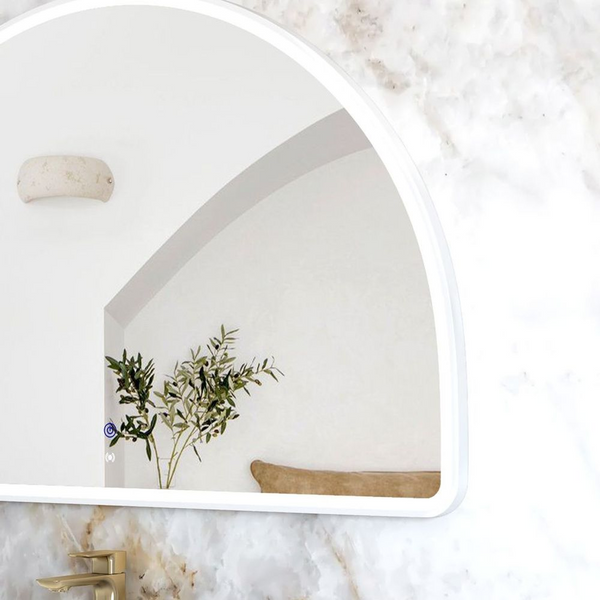 Otti LED Moonlight Archie 800mm White Metal Frame Mirror