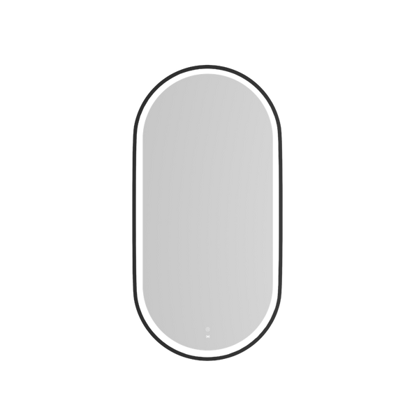 Otti LED Noosa 900mm Black Metal Frame Mirror