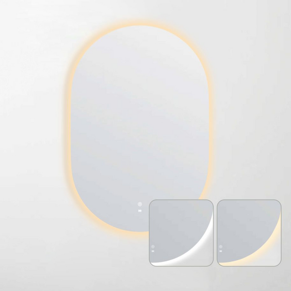 Otti LED Noosa 900mm Frameless Tuffi Mirror Install Horizontal or Vertical