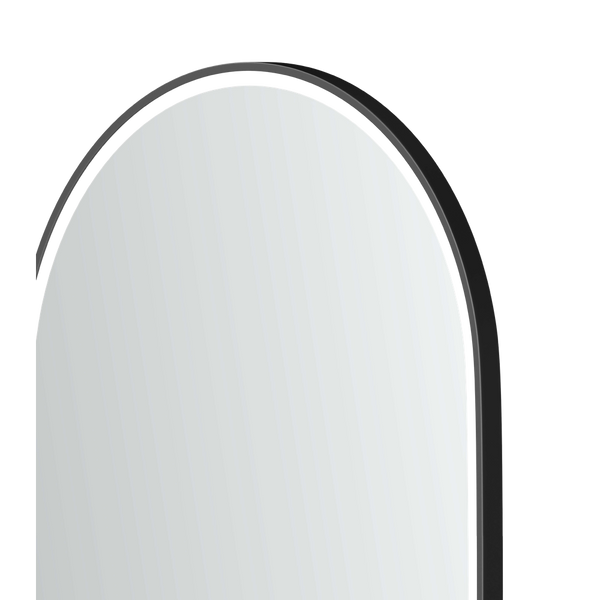 Otti LED Noosa 1200mm Black Metal Frame Mirror Install Horizontal or Vertical
