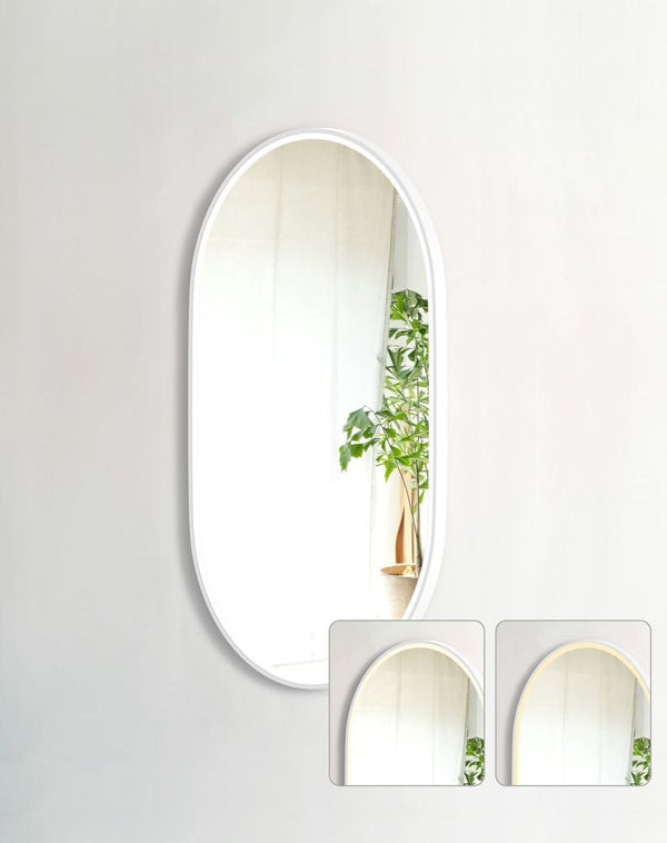 Otti LED Noosa 1200mm White Metal Frame Mirror Install Horizontal or Vertical