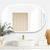 Otti LED Noosa 900mm White Metal Frame Mirror Install Horizontal or Vertical