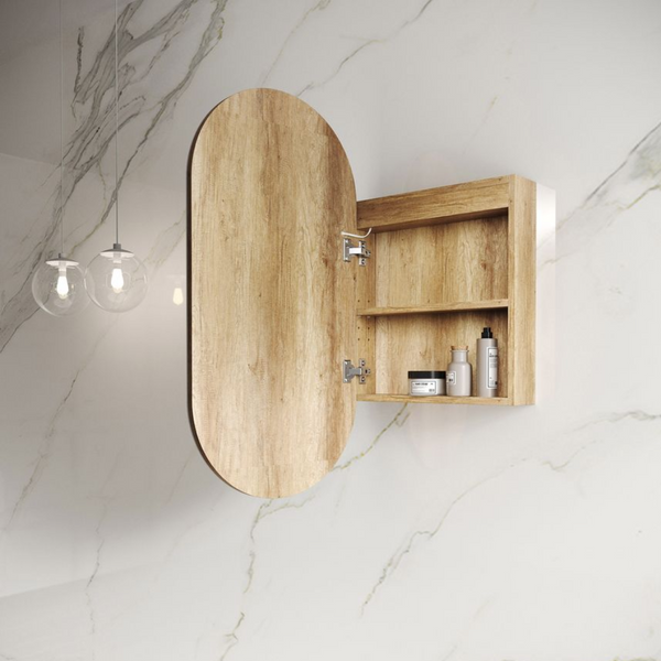 Otti LED Noosa 900mm Natural Oak Shaving Cabinet