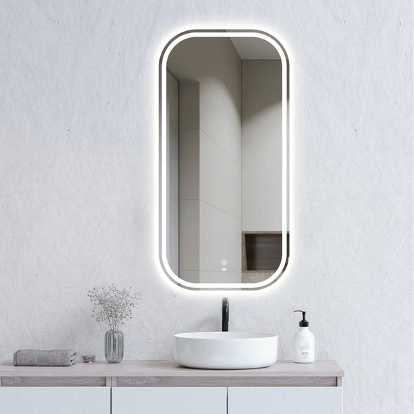 Otti LED Newport 900mm Frameless Mirror Soft Square