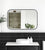 Otti LED Newport 900mm Black Metal Frame Mirror Install Horizontal or Vertical