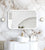 Otti LED Newport 900mm White Metal Frame Mirror Install Horizontal or Vertical