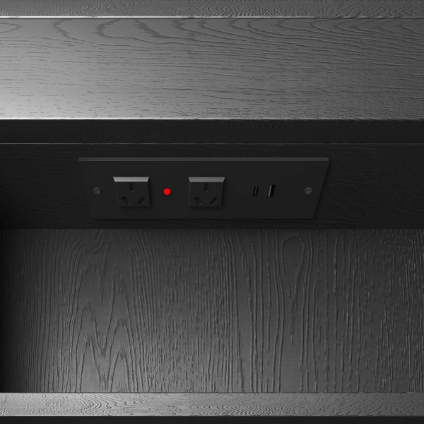 Otti LED Newport 1200mm Black Oak Shaving Cabinet Premium Edition