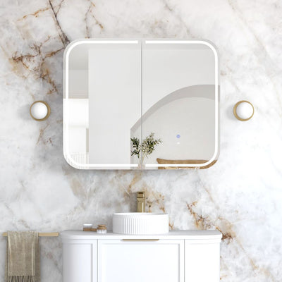 Otti LED Newport 900mm White Shaving Cabinet Premium Edition