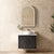Otti Laguna 750mm Black American Oak Wall Hung Vanity