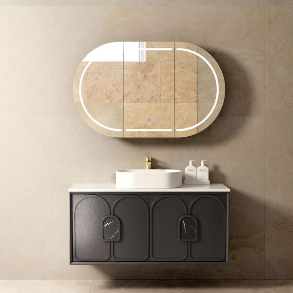 Otti Laguna Mark II 1200mm Black Oak Wall Hung Vanity